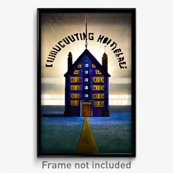 Pixel Art Poster - Colossal Counting House (8 Bit Psychedelic Video Game Print)