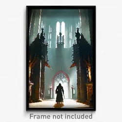 Pixel Art Poster - Insane Sepulchre (8 Bit Psychedelic Trippy Video Game Print)