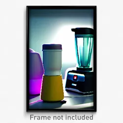Pixel Art Poster - Smooth Blender (8 Bit Psychedelic Trippy Video Game Print)