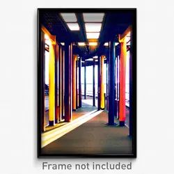 Pixel Art Poster - Outlandish Walkway (8 Bit Psychedelic Video Game Print)