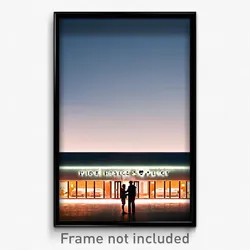 Pixel Art Poster - Wide Hospice (8 Bit Psychedelic Trippy Video Game Print)