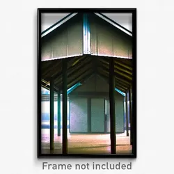 Pixel Art Poster - Important Shelter (8 Bit Psychedelic Trippy Video Game Print)