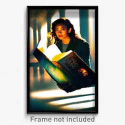 Pixel Art Poster - Acclaimed Book (8 Bit Psychedelic Trippy Video Game Print)