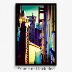 Pixel Art Poster - Old Fashioned San Francisco (8 Bit Video Game Print)