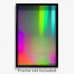 Pixel Art Poster - Multicolored Court (8 Bit Psychedelic Video Game Print)