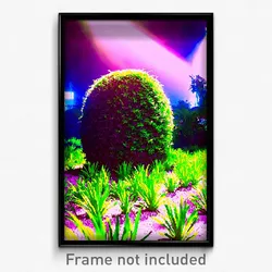 Pixel Art Poster - Striking Bush (8 Bit Psychedelic Trippy Video Game Print)