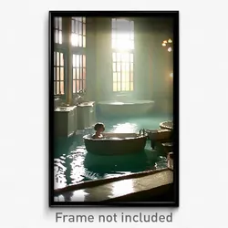 Pixel Art Poster - Unsightly Baths (8 Bit Psychedelic Trippy Video Game Print)