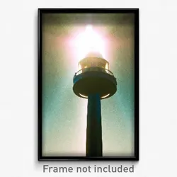 Pixel Art Poster - Blissful Beacon (8 Bit Psychedelic Trippy Video Game Print)