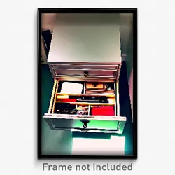 Pixel Art Poster - Showy Drawer (8 Bit Psychedelic Trippy Video Game Print)