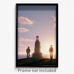 Pixel Art Poster - Lovely Way (8 Bit Psychedelic Trippy Weird Video Game Print)