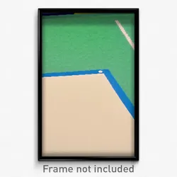 Pixel Art Poster - Simple Court (8 Bit Psychedelic Trippy Video Game Print)
