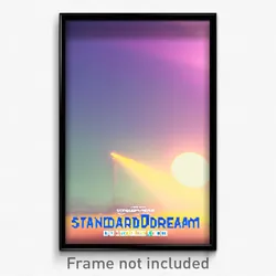 Pixel Art Poster - Standard Dream (8 Bit Psychedelic Trippy Video Game Print)