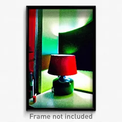 Pixel Art Poster - Modest Lamp (8 Bit Psychedelic Trippy Weird Video Game Print)