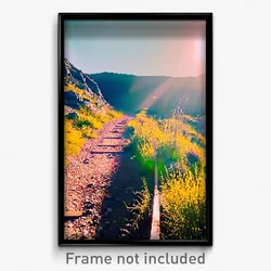 Pixel Art Poster - Old Trail (8 Bit Psychedelic Trippy Weird Video Game Print)