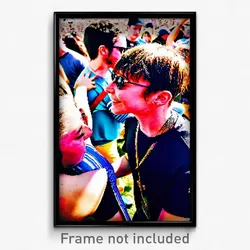 Pixel Art Poster - Candid Music Festival (8 Bit Psychedelic Video Game Print)