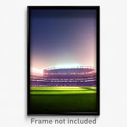 Pixel Art Poster - Lost Stadium (8 Bit Psychedelic Trippy Video Game Print)