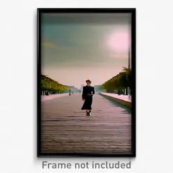 Pixel Art Poster - Agitated Promenade (8 Bit Psychedelic Video Game Print)