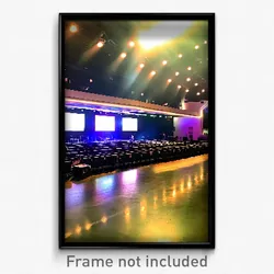 Pixel Art Poster - Jaw Dropping Music Venue (8 Bit Psychedelic Video Game Print)