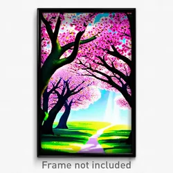 Pixel Art Poster - Incredible Spring (8 Bit Psychedelic Trippy Video Game Print)