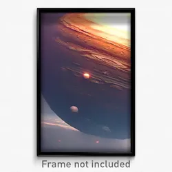 Pixel Art Poster - Warlike Jupiter (8 Bit Psychedelic Trippy Video Game Print)