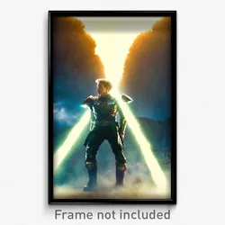 Pixel Art Poster - Thunderous Opening (8 Bit Psychedelic Video Game Print)
