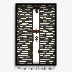 Pixel Art Poster - Major Labyrinth (8 Bit Psychedelic Trippy Video Game Print)