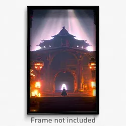 Pixel Art Poster - Noted Realm (8 Bit Psychedelic Trippy Weird Video Game Print)