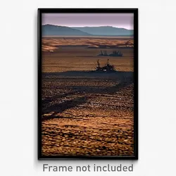 Pixel Art Poster - Bleak Outback (8 Bit Psychedelic Trippy Video Game Print)
