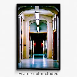 Pixel Art Poster - Empty Vestibule (8 Bit Psychedelic Trippy Video Game Print)