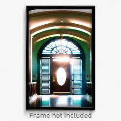 Pixel Art Poster - Grand Door (8 Bit Psychedelic Trippy Weird Video Game Print)
