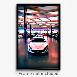 Pixel Art Poster - Immaculate Car Dealership (8 Bit Video Game Print)