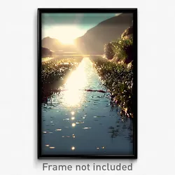 Pixel Art Poster - Thin Runoff (8 Bit Psychedelic Trippy Weird Video Game Print)