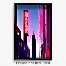 Pixel Art Poster - Dangerous Cologne (8 Bit Psychedelic Trippy Video Game Print)