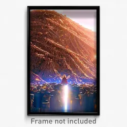 Pixel Art Poster - Majestic Heap (8 Bit Psychedelic Trippy Video Game Print)