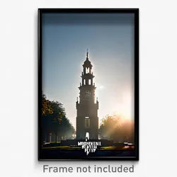 Pixel Art Poster - Monumental Belfry (8 Bit Psychedelic Trippy Video Game Print)