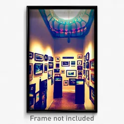 Pixel Art Poster - Treasured Gallery (8 Bit Psychedelic Trippy Video Game Print)