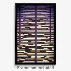 Pixel Art Poster - Digital Labyrinth (8 Bit Psychedelic Trippy Video Game Print)