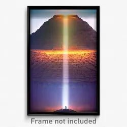 Pixel Art Poster - Massive Motte (8 Bit Psychedelic Trippy Video Game Print)