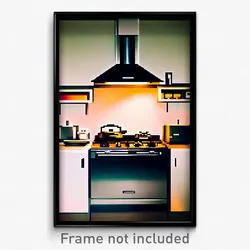 Pixel Art Poster - Tidy Stove (8 Bit Psychedelic Trippy Weird Video Game Print)
