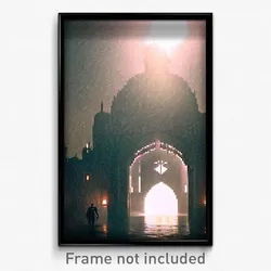 Pixel Art Poster - Wicked Domain (8 Bit Psychedelic Trippy Video Game Print)