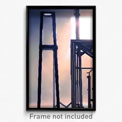 Pixel Art Poster - Steel Stand (8 Bit Psychedelic Trippy Weird Video Game Print)