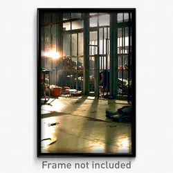 Pixel Art Poster - Cluttered Prison (8 Bit Psychedelic Trippy Video Game Print)