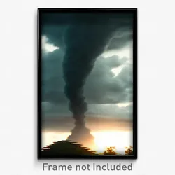Pixel Art Poster - Wicked Tornado (8 Bit Psychedelic Trippy Video Game Print)
