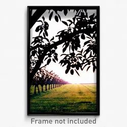 Pixel Art Poster - Classic Orchard (8 Bit Psychedelic Trippy Video Game Print)