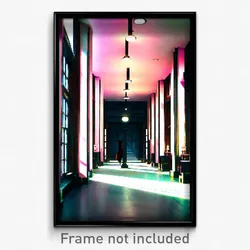 Pixel Art Poster - Narrow Academy (8 Bit Psychedelic Trippy Video Game Print)