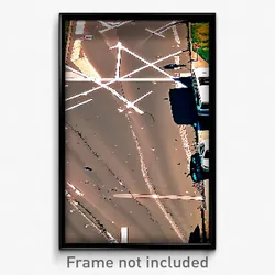 Pixel Art Poster - Tattered Intersection (8 Bit Psychedelic Video Game Print)