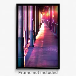 Pixel Art Poster - Narrow Post (8 Bit Psychedelic Trippy Weird Video Game Print)