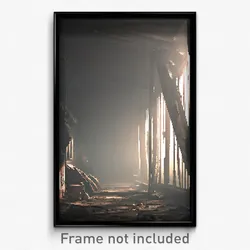 Pixel Art Poster - Grimy Rest (8 Bit Psychedelic Trippy Weird Video Game Print)