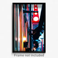 Pixel Art Poster - Urban Amsterdam (8 Bit Psychedelic Trippy Video Game Print)
