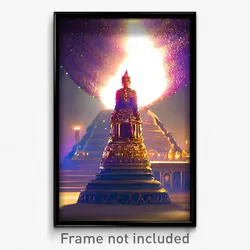 Pixel Art Poster - Fancy Mound (8 Bit Psychedelic Trippy Weird Video Game Print)